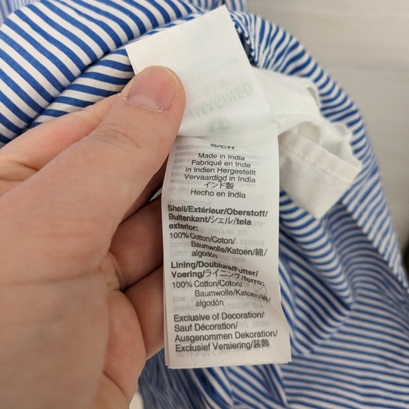 J. Crew Embroidered popover cotton dress with ruffle hem Size S - Picture 8 of 11